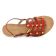 sandales rouge brique mode femme printemps été vue 4