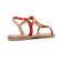 sandales rouge corail mode femme printemps été vue 7