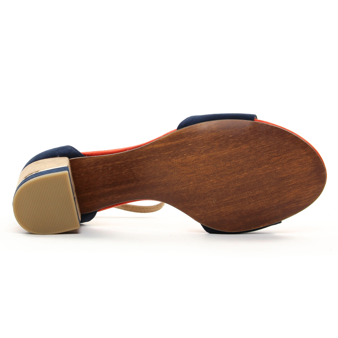 MARCO TOZZI Sandali Con Cinturino Alla Caviglia Per Donna – Tacco A Blocco 6,5 Cm, Chiusura Con Fibbia, Materiale Sintetico, Colore Beige, Taglia 34