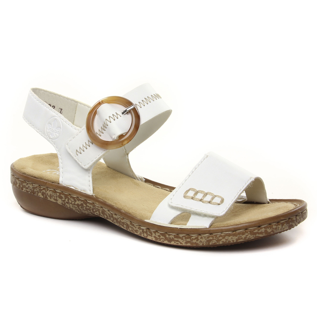 Sandalia Rieker Para Mujer Modelo 628z3 - Plana, Suela RIRICON, Altura 3.5 Cm, Ajuste Cómodo Antistress