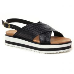 Chaussures femme été 2021 - sandales compensées Scarlatine noir