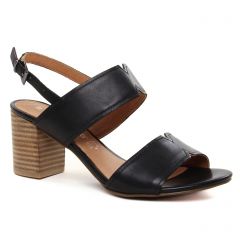 Chaussures femme été 2021 - nu-pieds talon marco tozzi noir