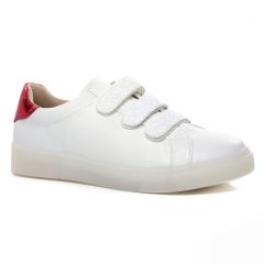 tennis blanc rouge: même style de chaussures en ligne pour femmes que les Rieker