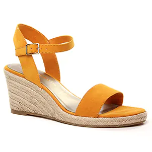 espadrilles-compensees jaune orangé même style de chaussures en ligne pour femmes que les  Eva Frutos