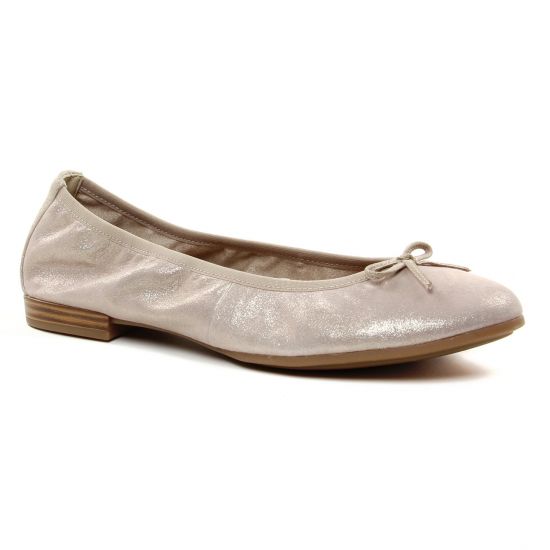 Ballerines Tamaris 22116 Cashm Pea Sued, vue principale de la chaussure femme