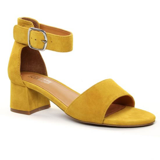 Nu Pieds Et Sandales Regarde Le Ciel Cathy-08 Yellow, vue principale de la chaussure femme