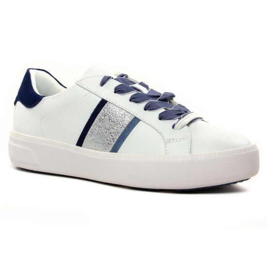 Tennis Et Baskets Mode Tamaris 23750 White Jeans, vue principale de la chaussure femme