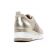 baskets plateforme beige doré mode femme printemps été vue 7