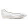 ballerines confort blanc argent mode femme printemps été vue 2