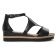 nu-pieds compensés noir mode femme printemps été vue 2