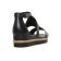 nu-pieds compensés noir mode femme printemps été vue 7