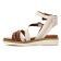 sandales compensées blanc ecru mode femme printemps été vue 3
