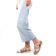 sandales compensées blanc mode femme printemps été vue 8