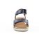 sandales compensées bleu marine mode femme printemps été vue 6