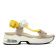 sandales compensées jaune beige mode femme printemps été vue 2