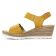 sandales compensées jaune mode femme printemps été vue 3
