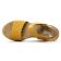 sandales compensées jaune mode femme printemps été vue 4