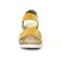sandales compensées jaune mode femme printemps été vue 6