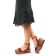 sandales compensées marron mode femme printemps été vue 7