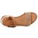 sandales compensées marron mode femme printemps été vue 5