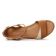sandales compensées marron mode femme printemps été vue 4