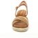 sandales compensées marron mode femme printemps été vue 6