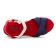 sandales compensées bleu rouge mode femme printemps été vue 4