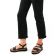 sandales compensées noir mode femme printemps été vue 8