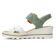 sandales compensées vert blanc mode femme printemps été vue 3