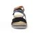 sandales compensées marine noir marron mode femme printemps été vue 6