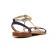 sandales bleu doré mode femme printemps été vue 7