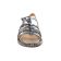 Sandales Plates gris acier mode femme printemps été vue 2