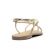 Sandales Plates gris doré mode femme printemps été vue 7