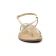 Sandales Plates gris doré mode femme printemps été vue 6