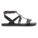 Sandales Plates noir bronze mode femme printemps été vue 2