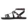 Sandales Plates noir bronze mode femme printemps été vue 3