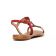 Sandales Plates rouge mode femme printemps été vue 7