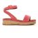 sandales compensées rose mode femme printemps été vue 2