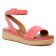 sandales compensées rose mode femme printemps été vue 1