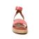 sandales compensées rose mode femme printemps été vue 6