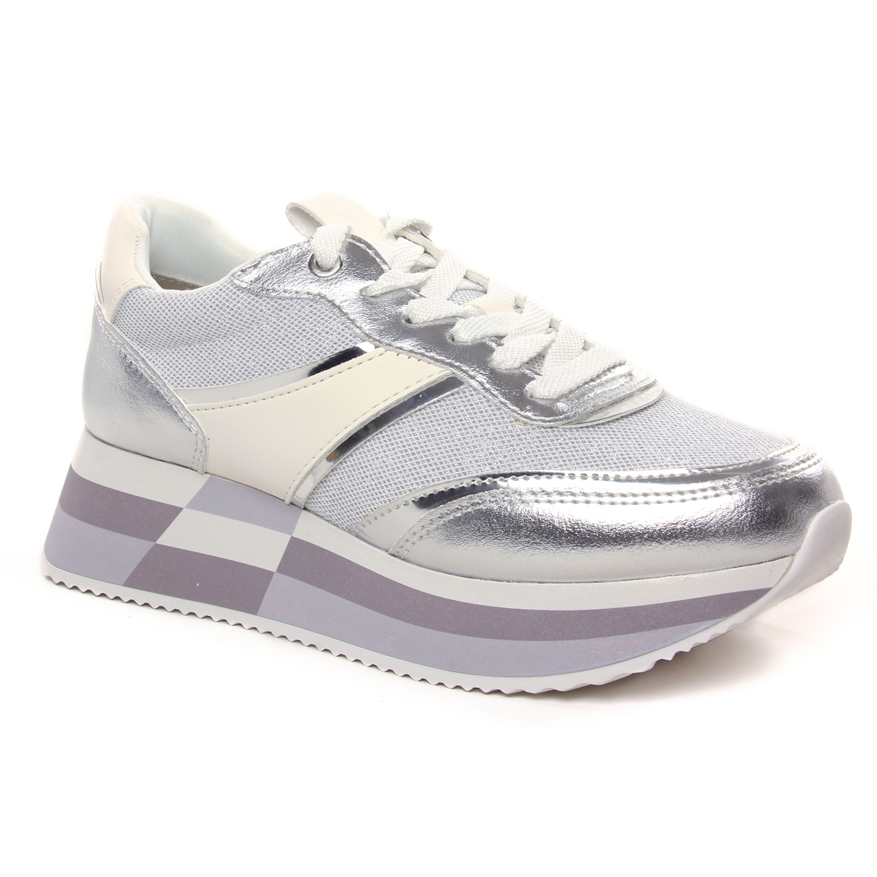 Sneakers argenté femme online