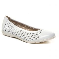 ballerines-confort blanc: même style de chaussures en ligne pour femmes que les Caprice