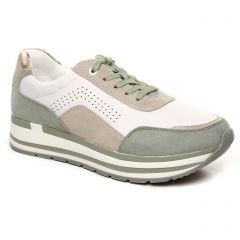 baskets-plateforme blanc vert: même style de chaussures en ligne pour femmes que les Marco Tozzi