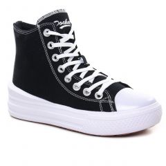 Chaussures femme été 2022 - baskets mode Dockers noir