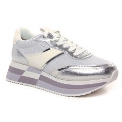 baskets-plateforme gris argent: même style de chaussures en ligne pour femmes que les Tamaris