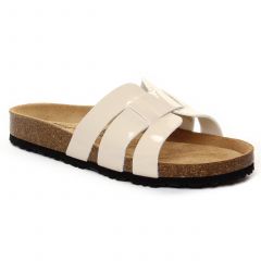 Tamaris 27405 Nude Patent : chaussures dans la même tendance femme (mules beige creme) et disponibles à la vente en ligne 