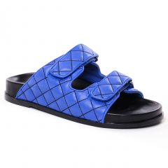 mules bleu: même style de chaussures en ligne pour femmes que les Tamaris