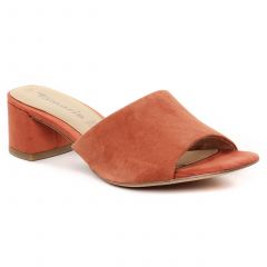 mules orange: même style de chaussures en ligne pour femmes que les Tamaris