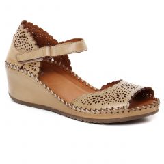 nu-pieds-talons-compenses beige: même style de chaussures en ligne pour femmes que les Altex
