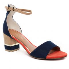 nu-pieds-talon bleu marine: même style de chaussures en ligne pour femmes que les Tamaris